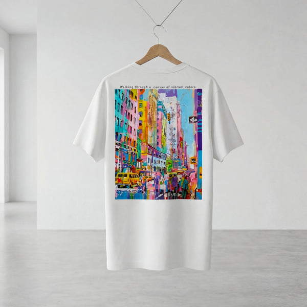 90’s New York バックプリント オーバーサイズTシャツ
