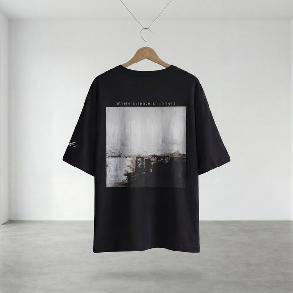 SHORE アートバックプリント オーバーサイズTシャツ