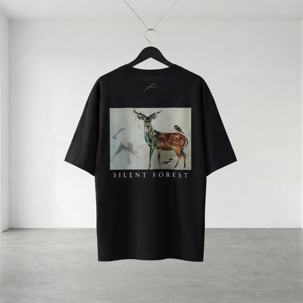 Silent Forest バックプリント オーバーサイズTシャツ