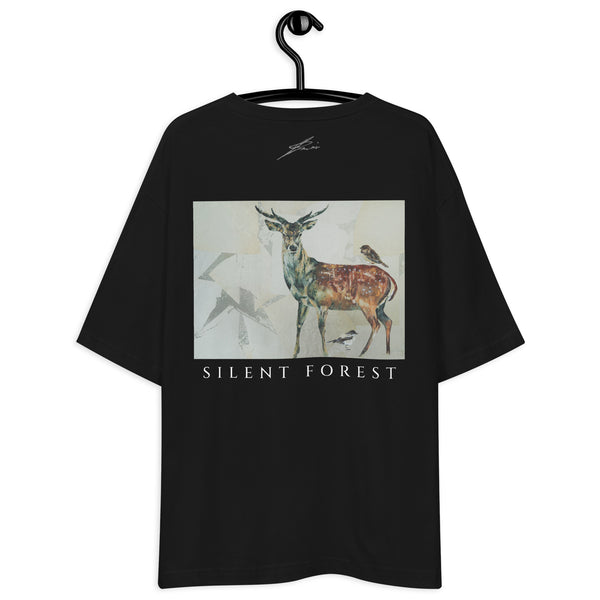 Silent Forest バックプリント オーバーサイズTシャツ