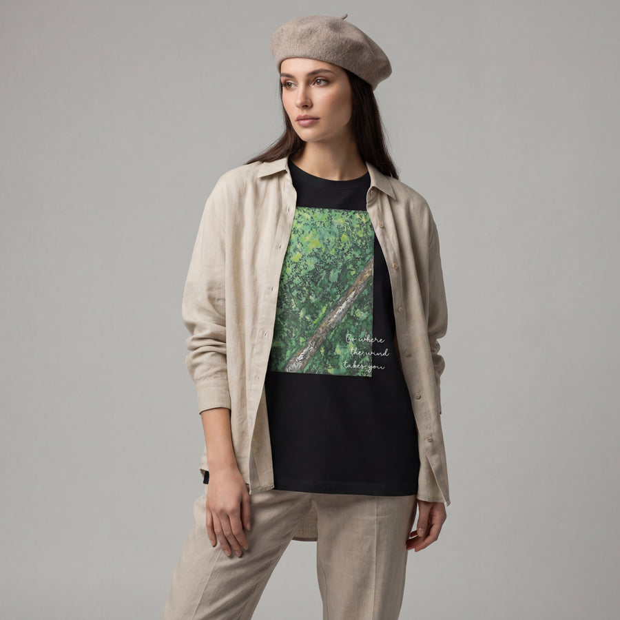 モデル身長:170cm 着用サイズ:L ゆったりとした Oversize Fit シルエット。 リラックス感のある着心地で、ストリートスタイルにも合わせやすいデザインです。