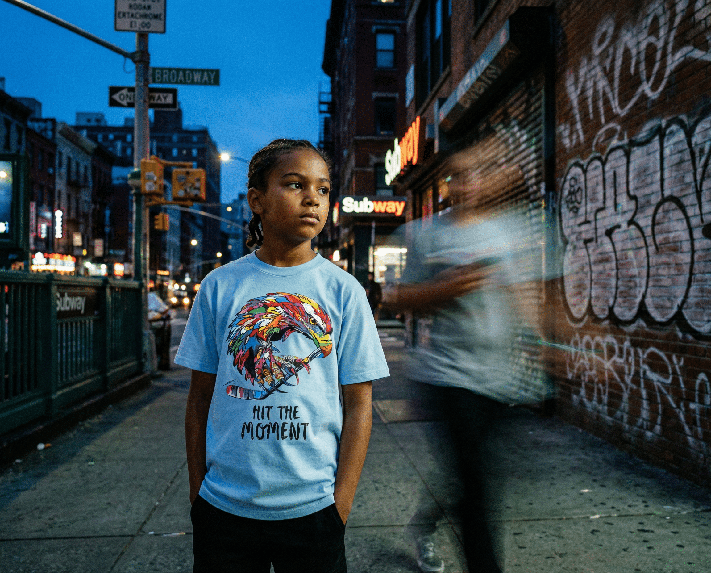 Klassisches Jugend-T-Shirt Eagle×Ice Hockey