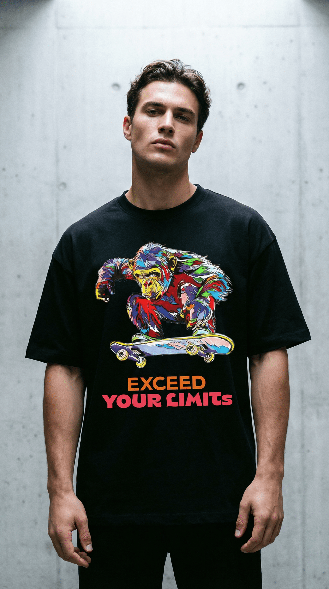 Gorilla×Skateboard Black / SIGNATURE LABEL