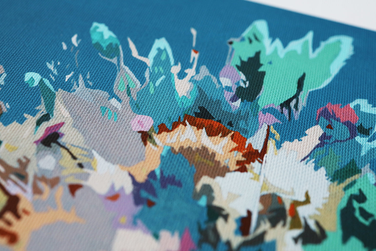 Rentier-Blumenkranz | Limitierter Kunstdruck