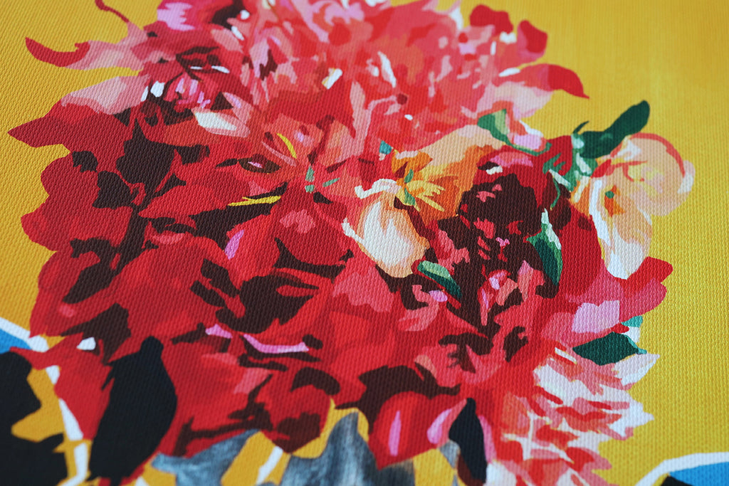 Giraffe -flower crown- | Limited Edition Print