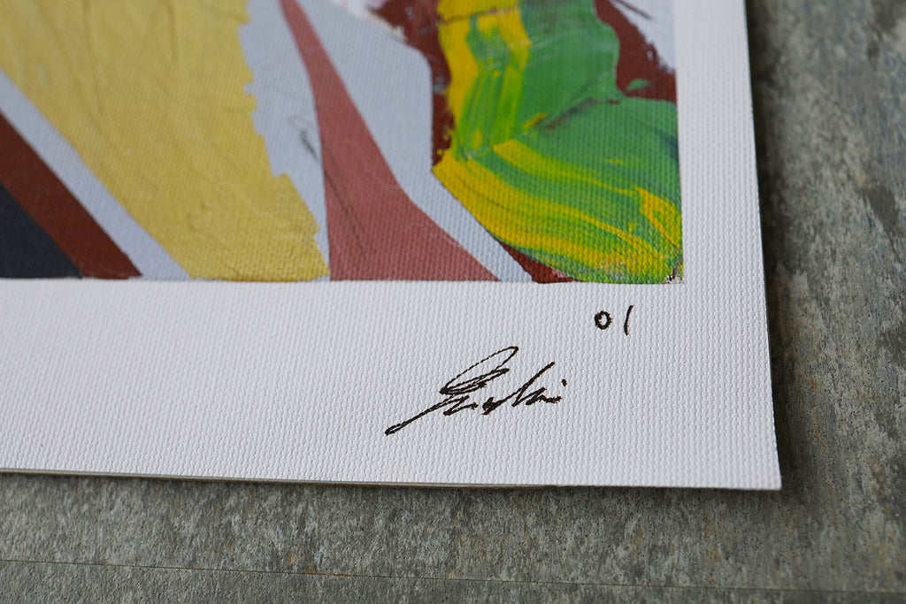 Frau mit geflochtenem Haar | Limitierter Kunstdruck