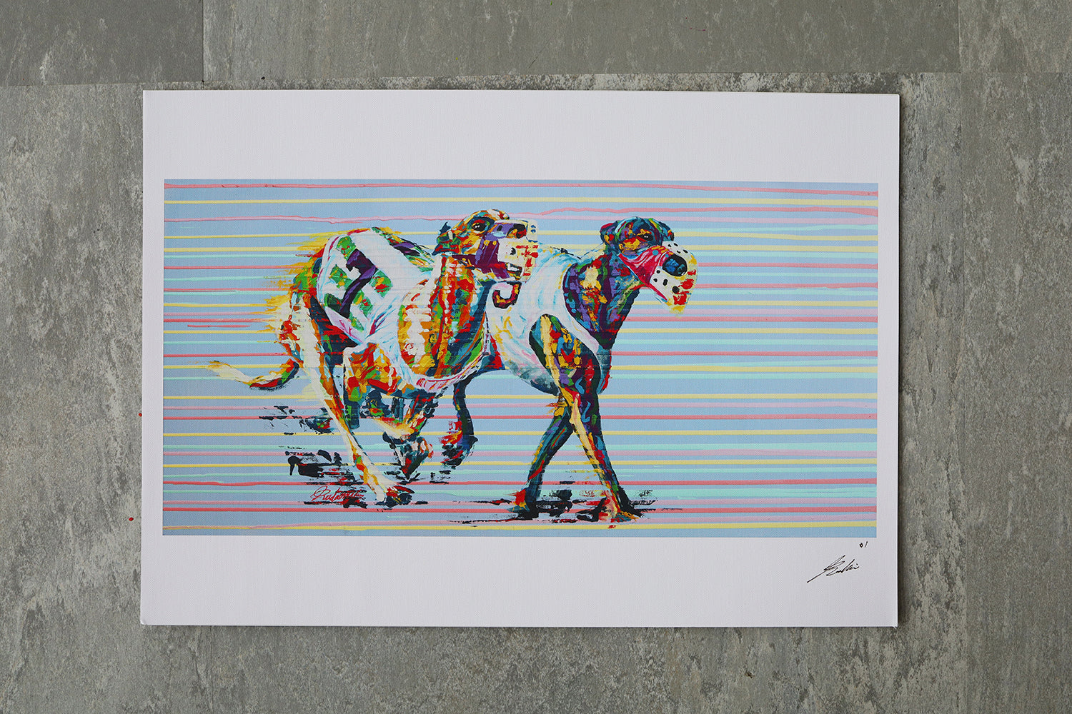 Whippet | Limitierter Kunstdruck