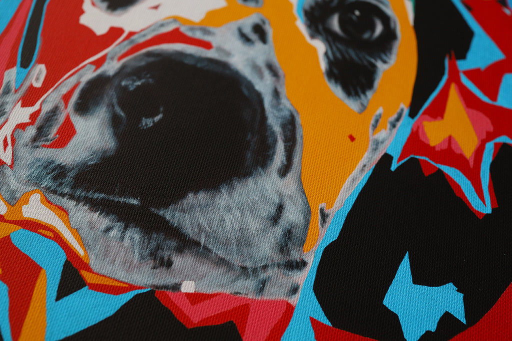 Dalmatiner -Blumenkranz- | Limitierter Kunstdruck