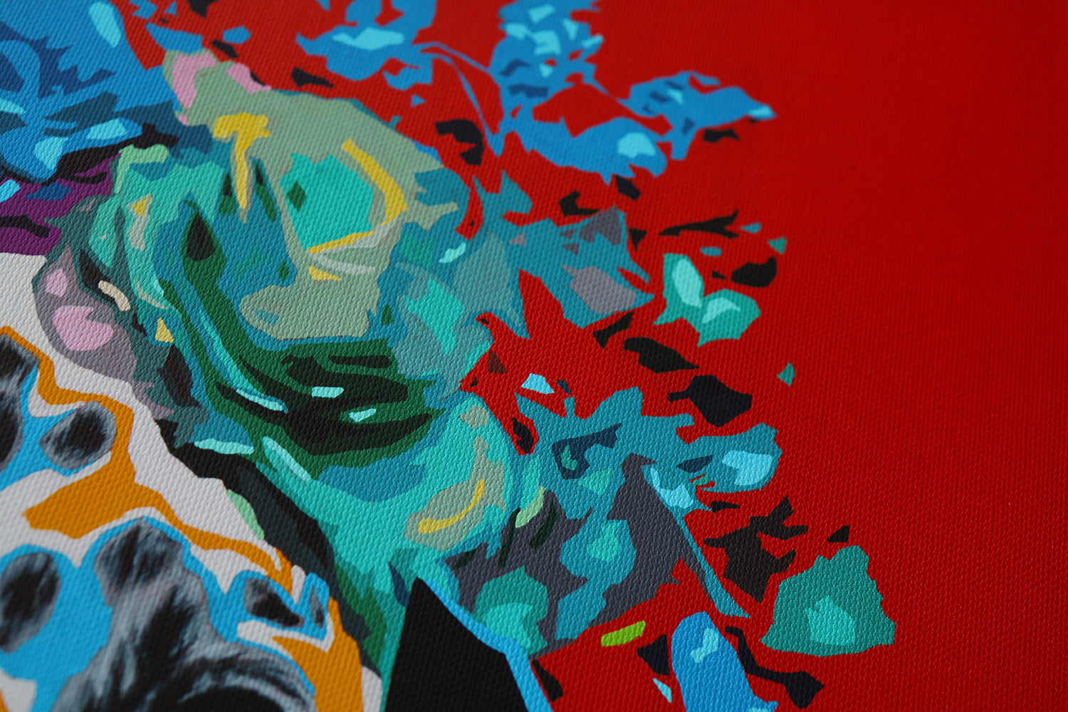 Dalmatiner -Blumenkranz- | Limitierter Kunstdruck