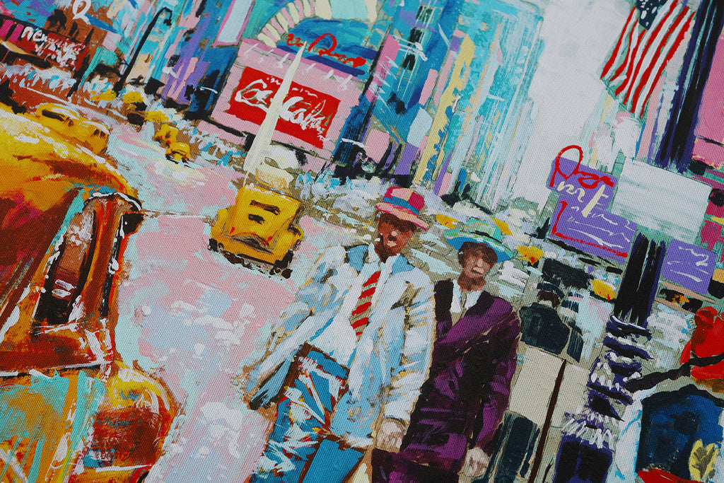 Fröhliches New York der 1950er Jahre | Limitierter Kunstdruck