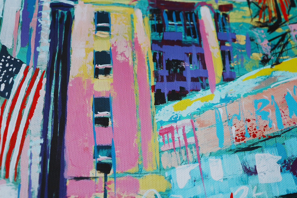 Fröhliches New York der 1950er Jahre | Limitierter Kunstdruck