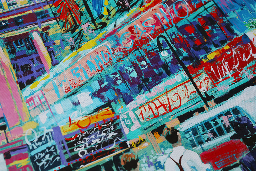 Fröhliches New York der 1950er Jahre | Limitierter Kunstdruck