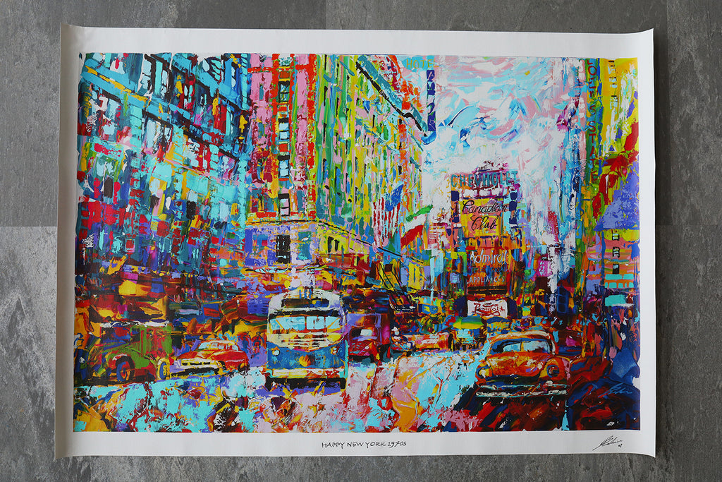 Fröhliches New York der 1970er | Limitierter Kunstdruck