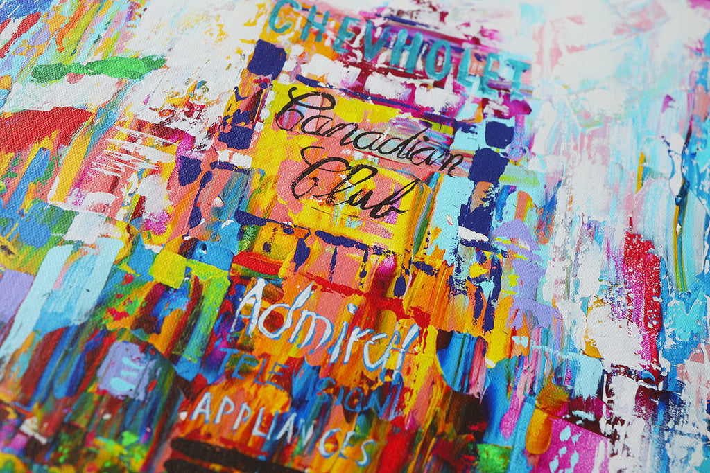 Fröhliches New York der 1970er | Limitierter Kunstdruck