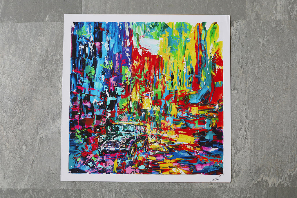 Schnittpunkt von Licht und Schatten in London | Limitierter Kunstdruck