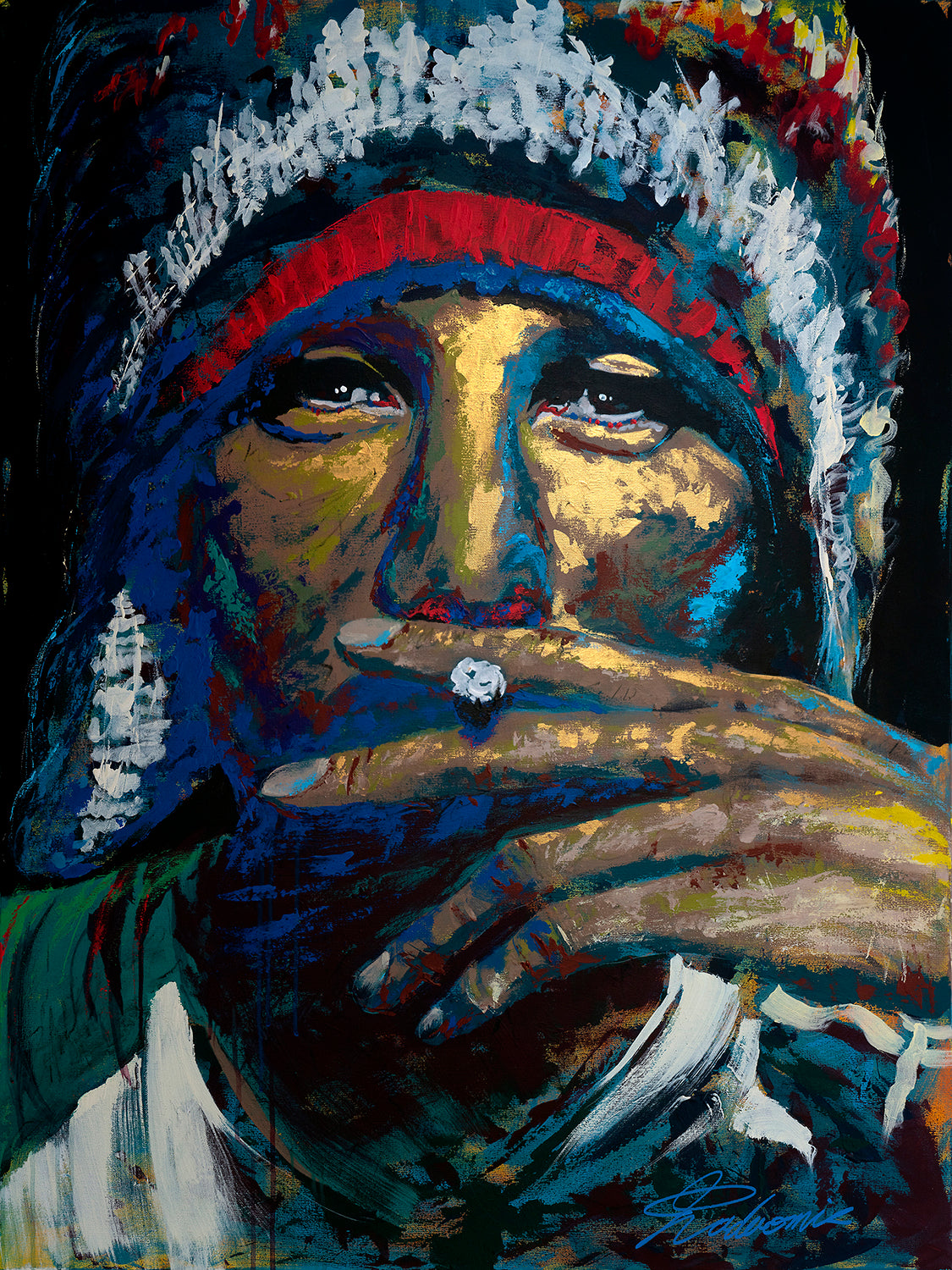 Native american | Hand-Finished Limited Edition Print