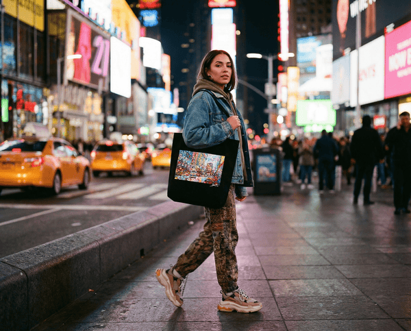 Happy New York 1970s B Eco Tote Bag