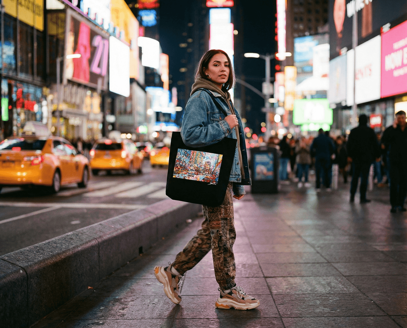 Happy New York 1970s B Eco Tote Bag