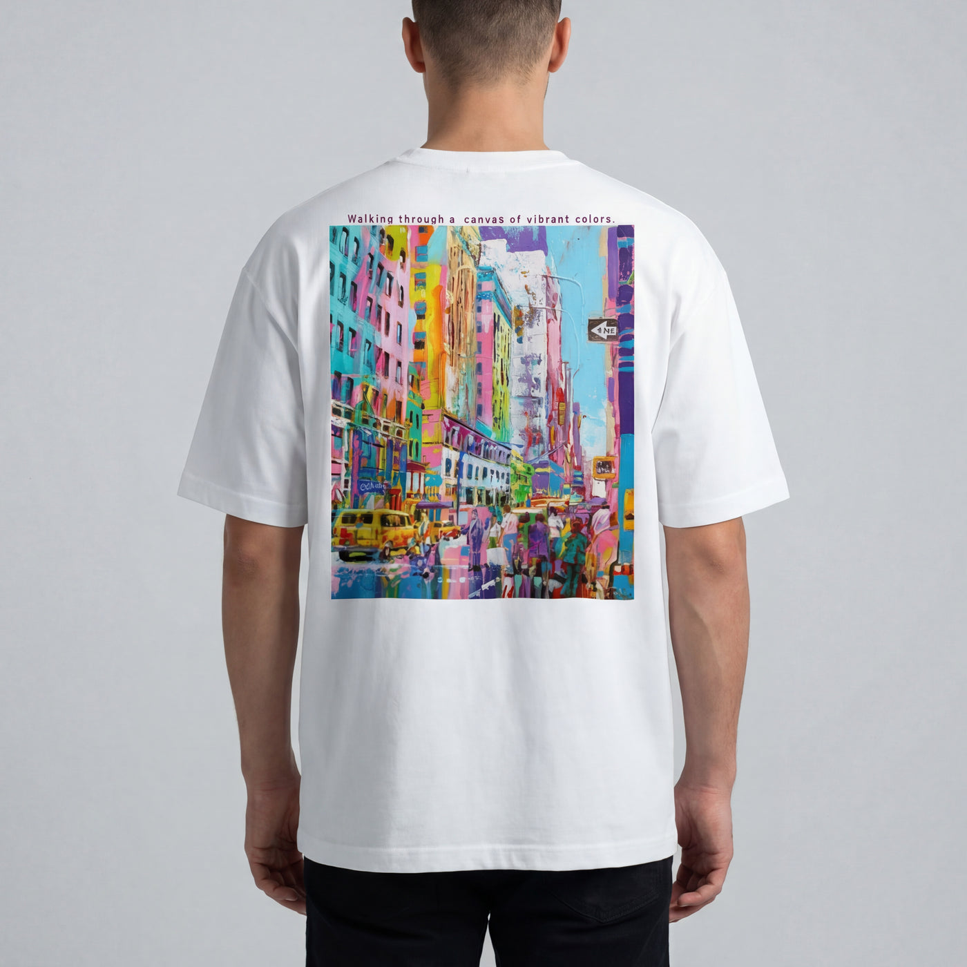 90’s New York バックプリント オーバーサイズTシャツ