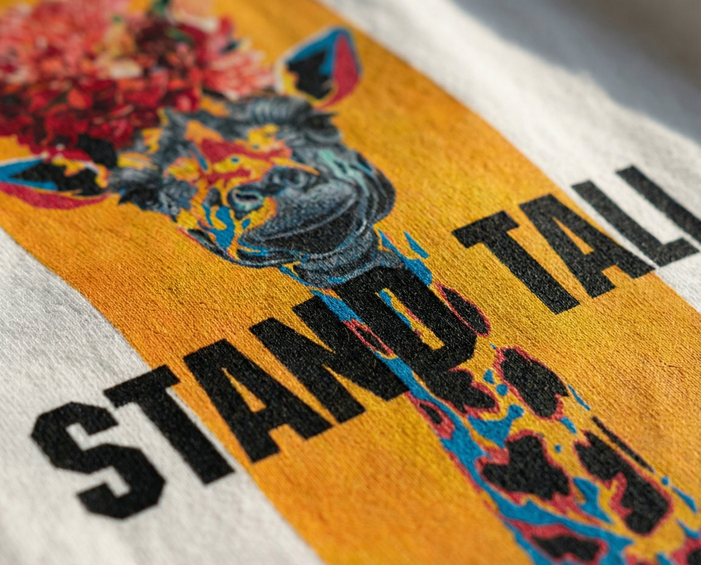 Giraffe Flower Crown  オーバーサイズTシャツ