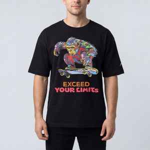 Animal × Sports – Gorilla × Skateboard オーバーサイズTシャツ