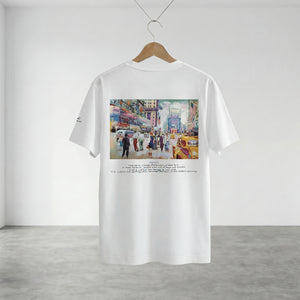 Happy New York 1950s バックプリントハイクオリティTシャツ