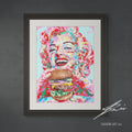 Marilyn with burger | Limited Edition Print