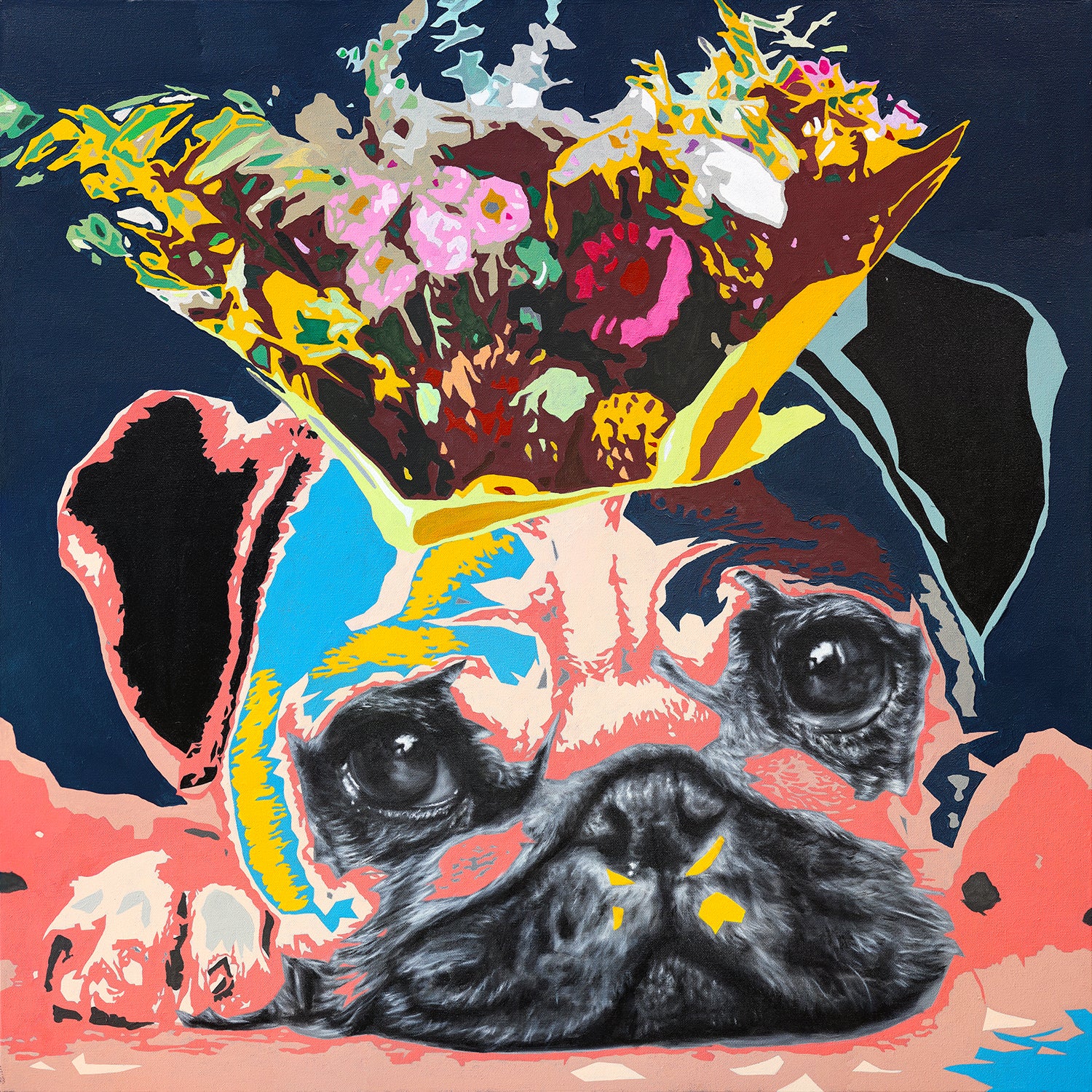 PUG -flower crwon- | Limited Edition Print