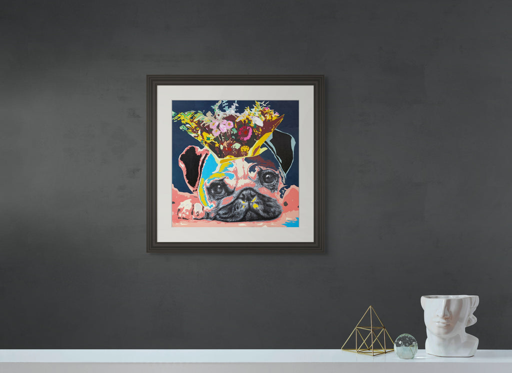 PUG -flower crwon- | Limited Edition Print