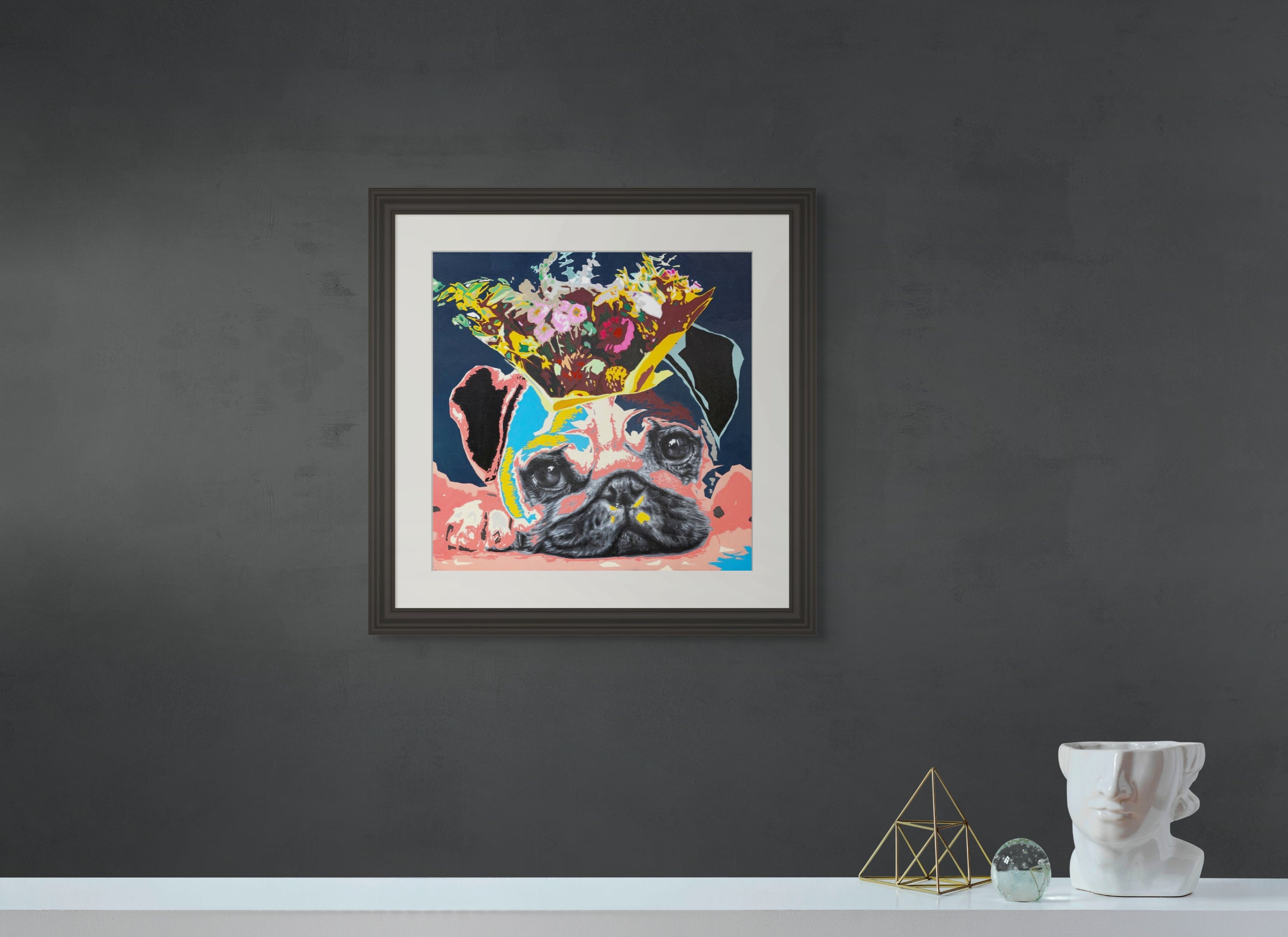 PUG -flower crwon- | Limited Edition Print