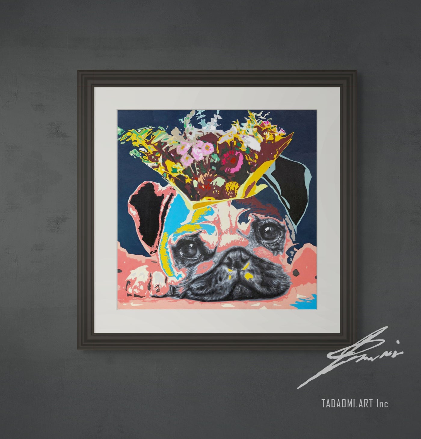 PUG -flower crwon- | Limited Edition Print