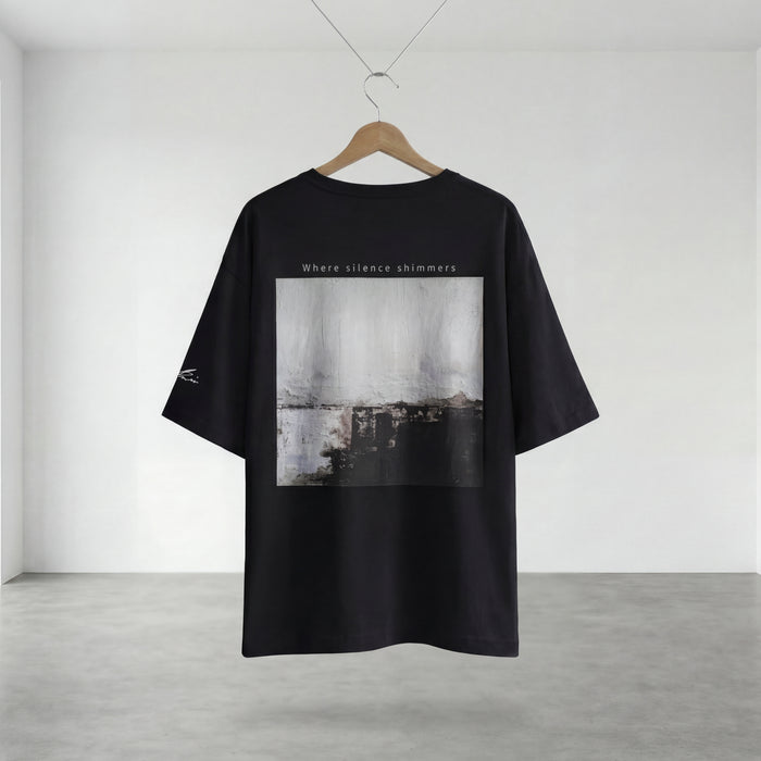 SHORE アートバックプリント オーバーサイズTシャツ