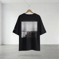 SHORE アートバックプリント オーバーサイズTシャツ