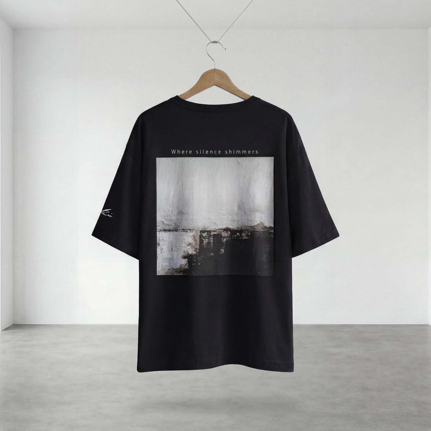 SHORE アートバックプリント オーバーサイズTシャツ