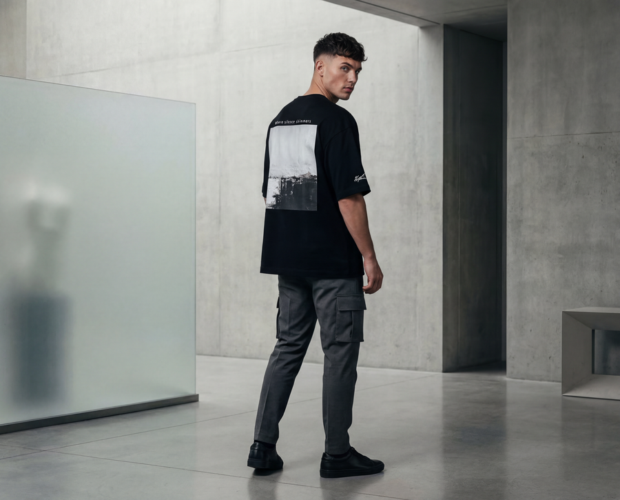 モデル身長：182cm前後 体型：細身〜標準  着用サイズ：L