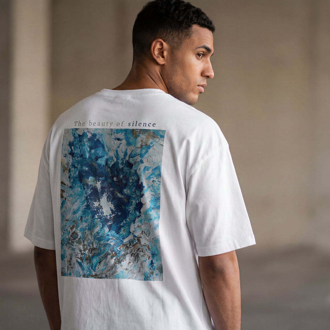 SILENCE バックプリント オーバーサイズTシャツ