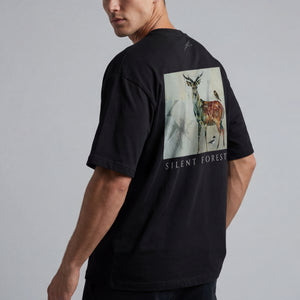 Silent Forest バックプリント オーバーサイズTシャツ