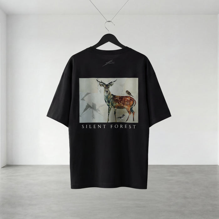 Silent Forest バックプリント オーバーサイズTシャツ