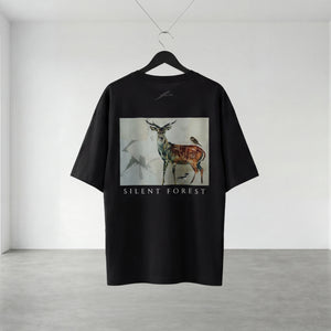 Silent Forest バックプリント オーバーサイズTシャツ