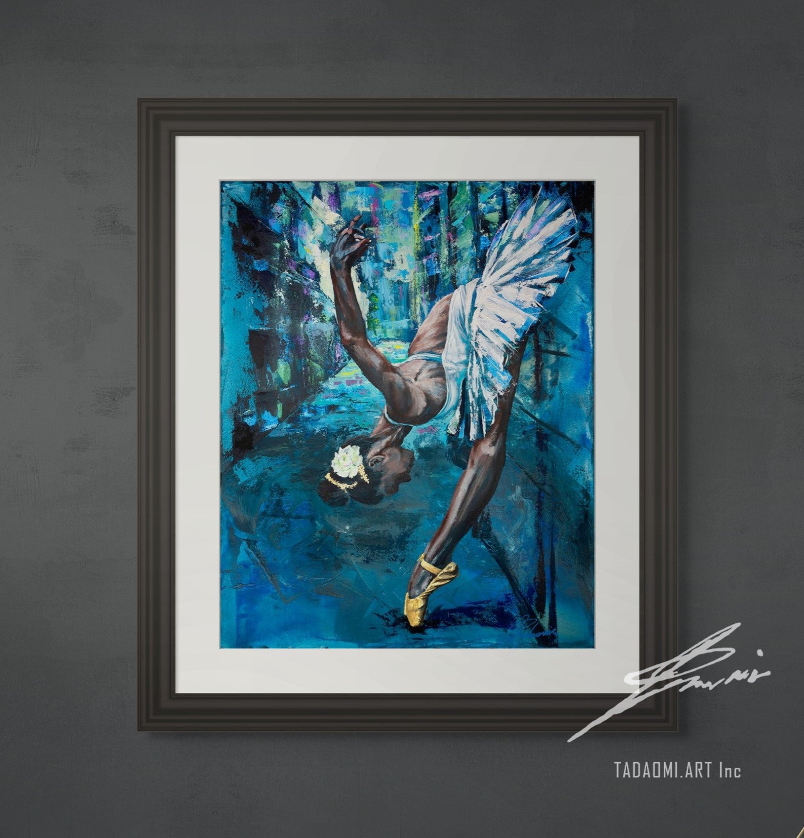 A swan in the backstreet | Hand-Finished Limited Edition Print