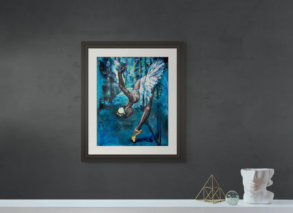 A swan in the backstreet | Hand-Finished Limited Edition Print