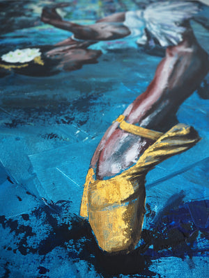 A swan in the backstreet | Hand-Finished Limited Edition Print